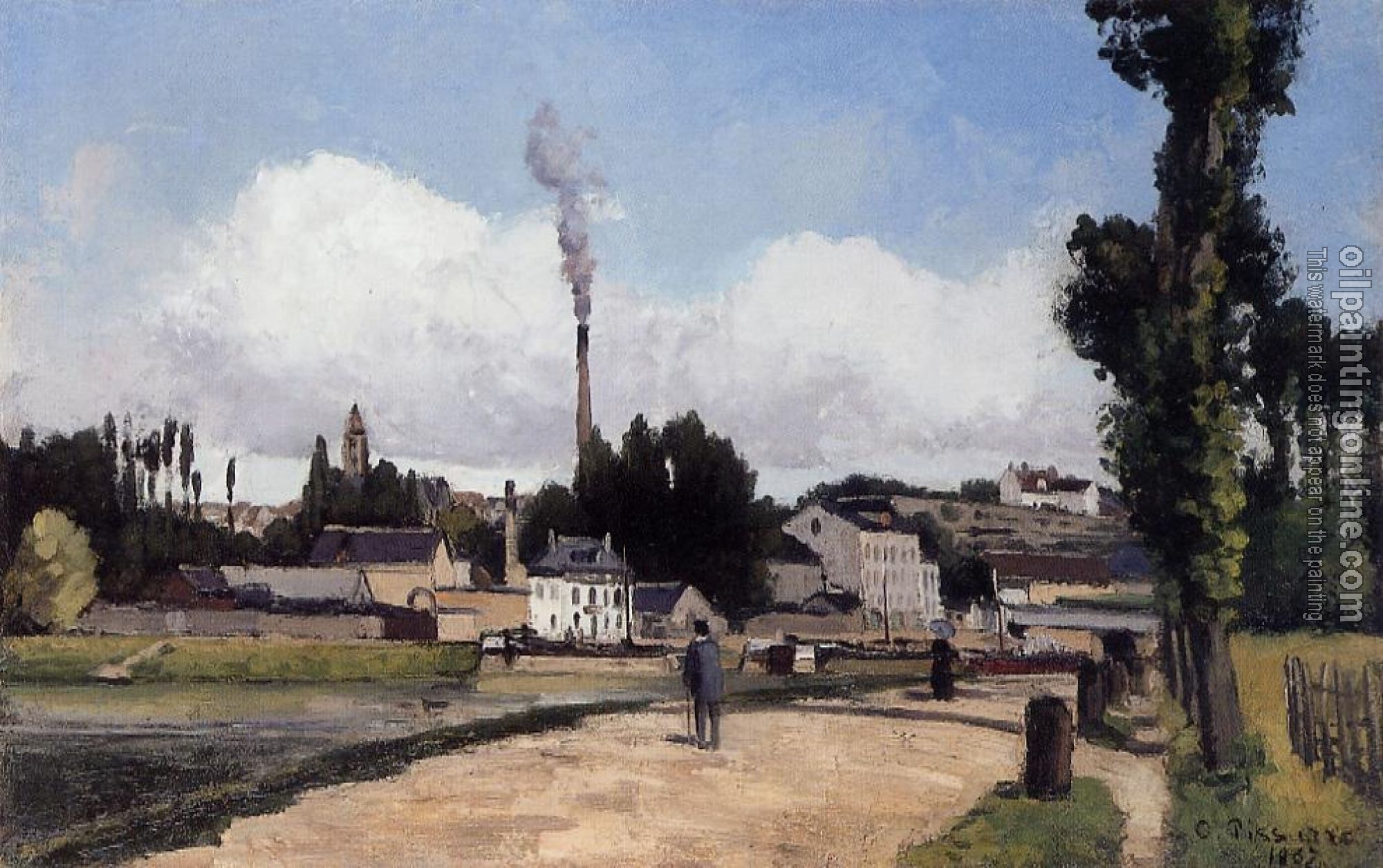 Pissarro, Camille - By the Oise at Pontoise